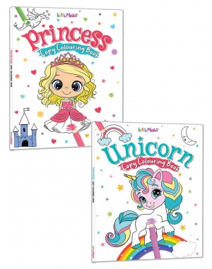 Princess Copy Colouring Book - Unicorn Copy Colouring Book