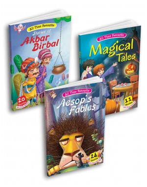 Aesop's  Fables, Akbar Birbal, Magical Tales - ATF  Stories Book Combo 