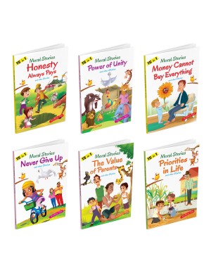 Moral Stories Books | 15 In 1 Moral Stories for Kids | English Stories with Colourful Pictures | Children Story Book (Set of 6 Books)