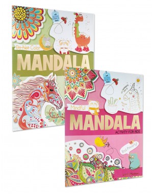 Mandala: Coloring Activity For Kids Combo Pack of 2 Books (M2) 