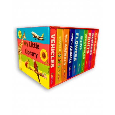 My Little Library: Boxset of 10 Board Books for Kids 