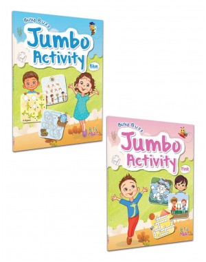 Busy Buzz Jumbo Activity Books  (Pink+Blue) 