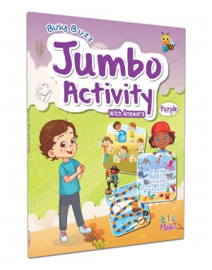 Busy Buzz Jumbo Activity Book Purple With Answers