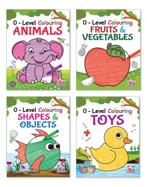 0-Level Colouring Books (Pack of 4)