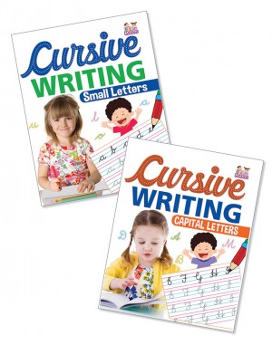 English Cursive Writing Books Pack of 2 (Small Letters & Capital Letters)