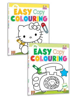 My Easy Copy Colouring Combo Pack of 2 Books (Green-Yellow)