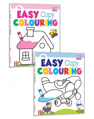 My Easy Copy Colouring Combo Pack of 2 Books (Pink-Blue)