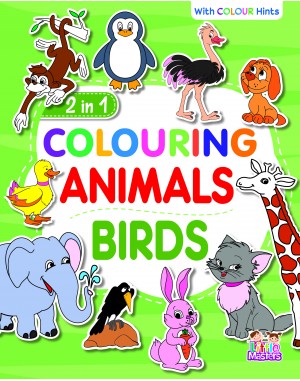 2 in 1 Colouring Animals Birds