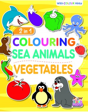 2 in 1 Colouring Sea Animals Vegetables