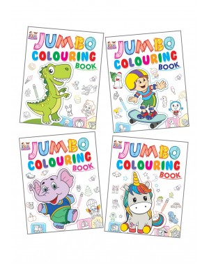 Jumbo Colouring Books Combo Pack of 4