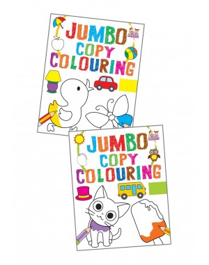 Jumbo Copy Colouring Books 1 & 2 Combo Pack of -2