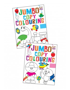 Jumbo Copy Colouring Books 3 & 4 Combo Pack of -2