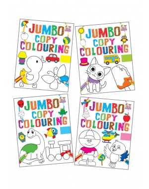 Jumbo Copy Colouring Books Combo Pack of -4